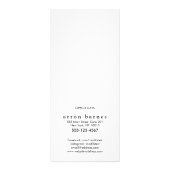 Menü "Schwarz-weiße Salon-Preisliste" (Hinten)