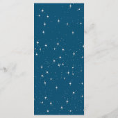 Menü "Sci Fi Flying Saucer" Menükarte (Rückseite)