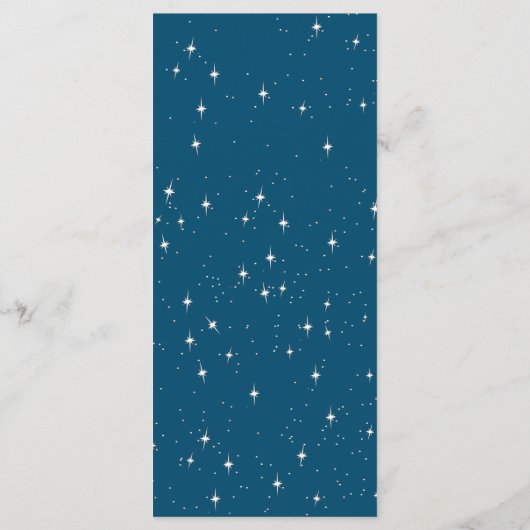 Menü "Sci Fi Flying Saucer" Menükarte (Rückseite)