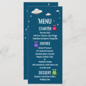 Menü "Sci Fi Flying Saucer" Menükarte (Vorne/Hinten)