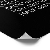 Menü "Service Price" des benutzerdefinierten gedru Poster (Ecke)