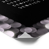 Menü "Service Price" für Glamour - Drucken Poster (Ecke)