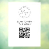 Menü "Sign" des White Scan Me QR-Codes Fensteraufkleber (Blatt 3)