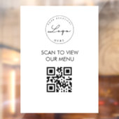 Menü "Sign" des White Scan Me QR-Codes Fensteraufkleber (Blatt 2)