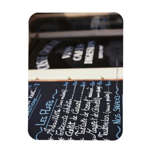 Menü Signature Outa Café in Bordeaux, Frankreich Magnet (Vertikal)