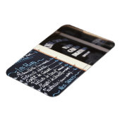 Menü Signature Outa Café in Bordeaux, Frankreich Magnet (Linke Seite)