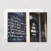 Menü Signature Outa Café in Bordeaux, Frankreich Postkarte (Vorne/Hinten)