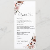 Menü "Silk Floral Brautparty" Menükarte (Vorderseite)