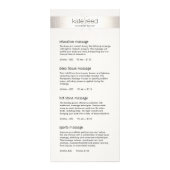 Menü "Silver Strip Monogram Salon Wellness-Center  (Vorne)