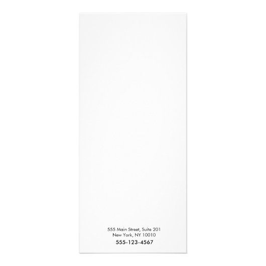 Menü "Simple White Calligraphy Salon Service" (Hinten)