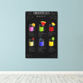 Menü "Smoothies" Leinwanddruck (Insitu (Holzboden))