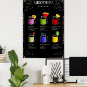 Menü "Smoothies" Poster (Heimbüro)