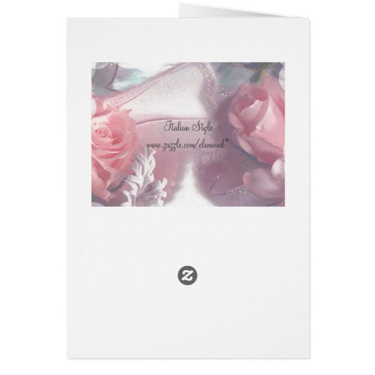 Menü "Soft Pink Roses Wedding" (Hinten)
