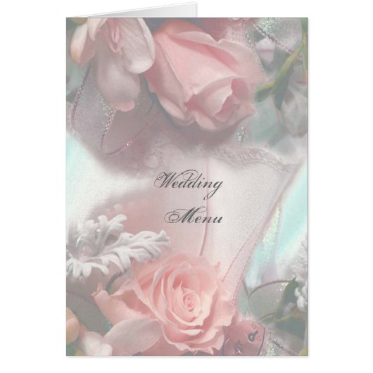 Menü "Soft Pink Roses Wedding" (Vorne)