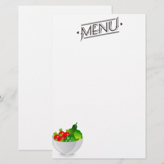 Menü-Stationär (Vorne/Hinten)