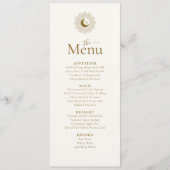 Menü "Sun and Moon Timeless Wedding Menu" Menükarte (Vorderseite)