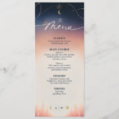 Menü "Sunset to Moonrise" Menükarte (Vorderseite)