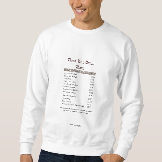 Menü Sweatshirt (Vorderseite)