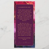 MENU + Text @ Back Celestial Elegance Marble Menükarte (Rückseite)