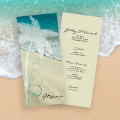 Menü "Tropical Beach Wedding" Menükarte