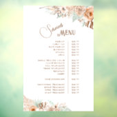 Menü "Tropical Beige and Mini Services" Fensteraufkleber (Blatt 3)