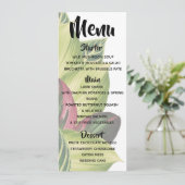 Menü "Tropical Blätter" Menükarte (Stehend Vorderseite)