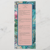 Menü "Tropical Essence" Menükarte (Vorderseite)