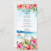 Menü "Tropical Hibiskus Beach Destination" (Vorderseite)