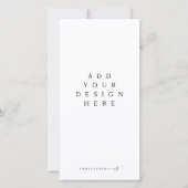 Menü und Programmausdruck Dankeskarte (Vorderseite)