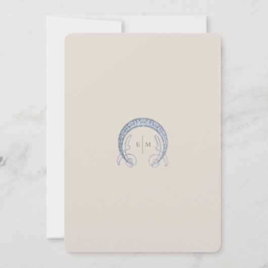 Menü Vintage Meerjungfrau Art Nouveau Einladung (Rückseite)