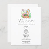 Menü "Wasserfarbenschmetterling" und "Blume" (Vorne/Hinten)