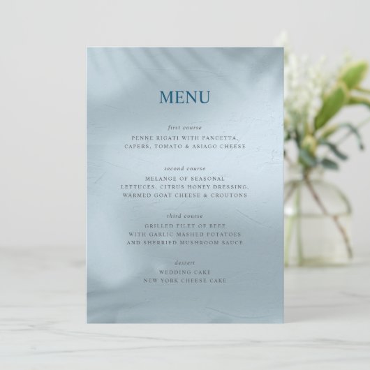 Menü "Water and Ice Elemental" Menükarte (Stehend Vorderseite)