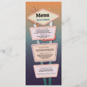 Menü Wedding Las Vegas Casino Empfang Menükarte (Vorderseite)