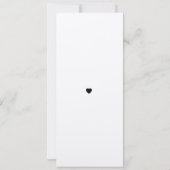 Menü Wedding Reception Elegantes Kraft Skript Einladung (Rückseite)