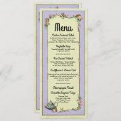 Menu Wedding Reception Wonderland Teapot Cards Menükarte (Vorne/Hinten)