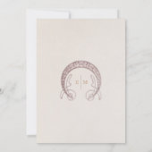 Menu Wedding Vintage Card Einladung (Rückseite)