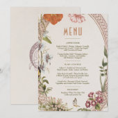 Menu Wedding Vintage Card Einladung (Vorne/Hinten)