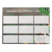 Menü "Weekly Planner Editor" Notizblock (Vorderseite)