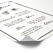 Menü "Whimsical Hand Drawing Bar" Poster (Ecke)