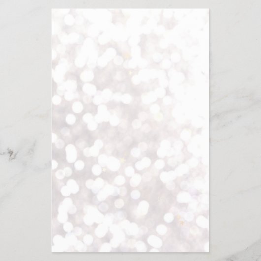 Menü "White Bokeh Glitzer Hair Salon Price List" (Hinten)