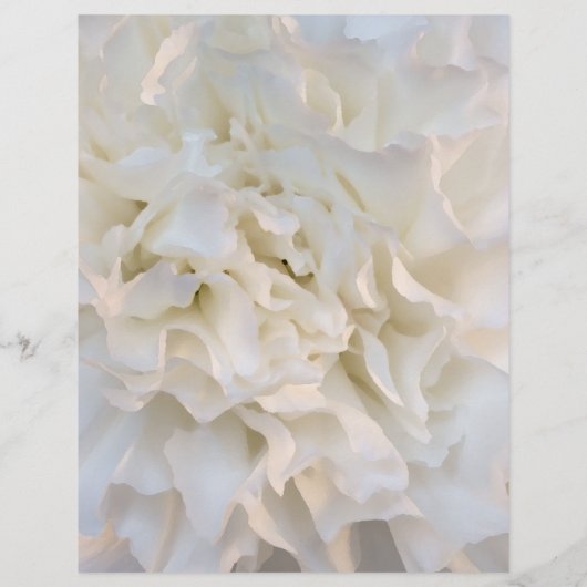 Menü "White Floral Quinceñera" (Rückseite)