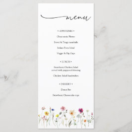 Menü "Wildblume" Menükarte