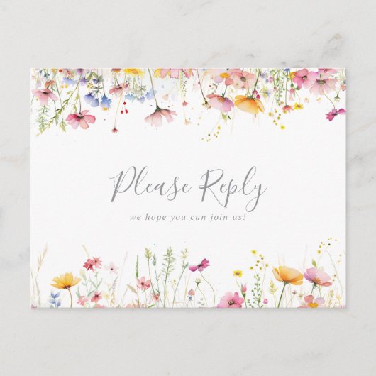 Menü "Wildblume" UAWG Postkarte (Vorderseite)