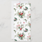 Menü "Winter Berry Editable Dinner" (Rückseite)