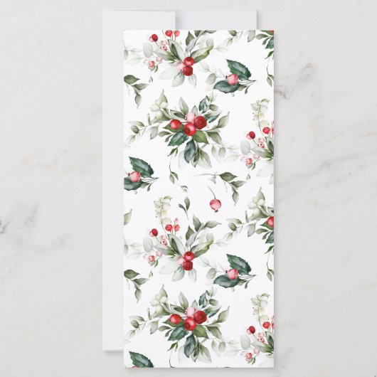 Menü "Winter Berry Editable Dinner" (Rückseite)