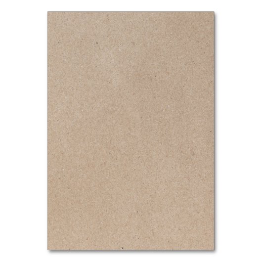 Menü-Zeichen für Kraft Foliage Tischnummer (Rückseite)