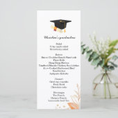 Menü zum Abendessen mit Minimalistischen Skripten Menükarte (Stehend Vorderseite)