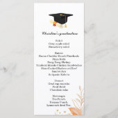 Menü zum Abendessen mit Minimalistischen Skripten Menükarte (Vorderseite)