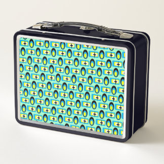 Menübox für Retro-Formen Metall Brotdose