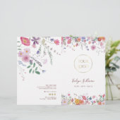 Menübroschüre "Frische Wildblumen" (Stehend Vorderseite)